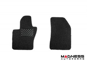 Alfa Romeo Tonale Floor Mats - All Weather - Rubber Woven Carpet - Front Set - Black 